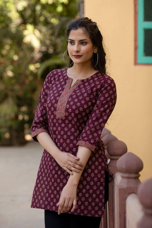 Cotton Printed Tops for Office & Daily Wear