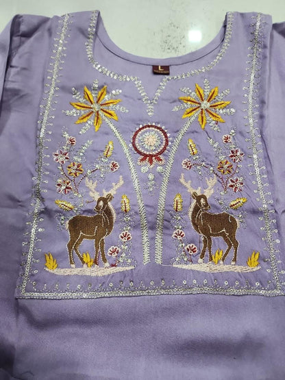 Rayon Embroidered Tops for Office & Daily Wear
