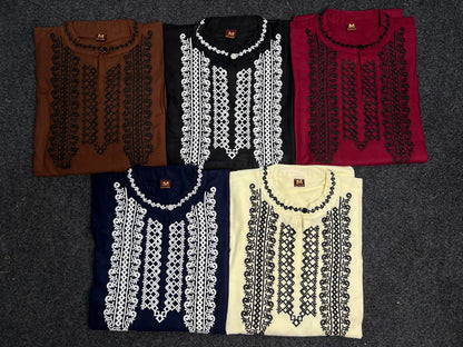 Rayon Embroidered Top with Fancy Sleeves