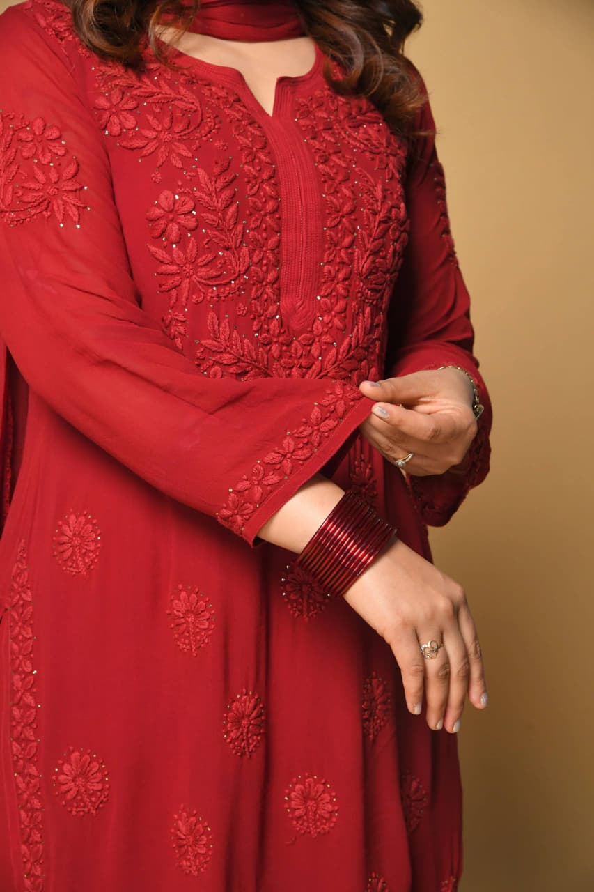 Designer Sequins Embroidered Sharara Set