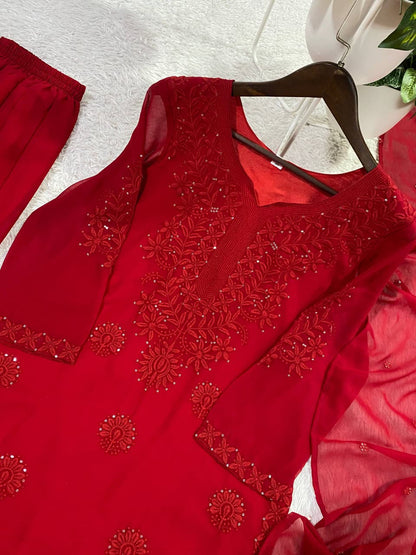 Designer Sequins Embroidered Sharara Set
