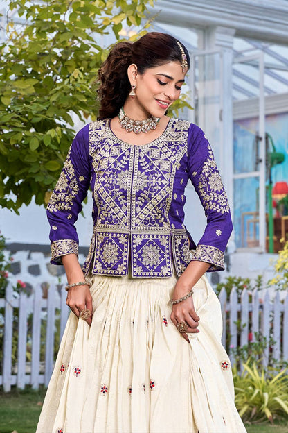 Festival Vichitra Lehenga Choli Set