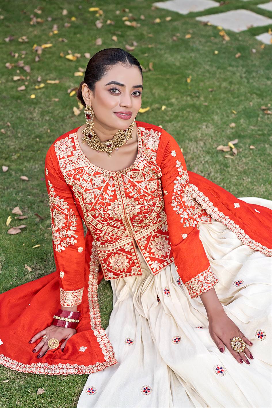 Festival Vichitra Lehenga Choli Set