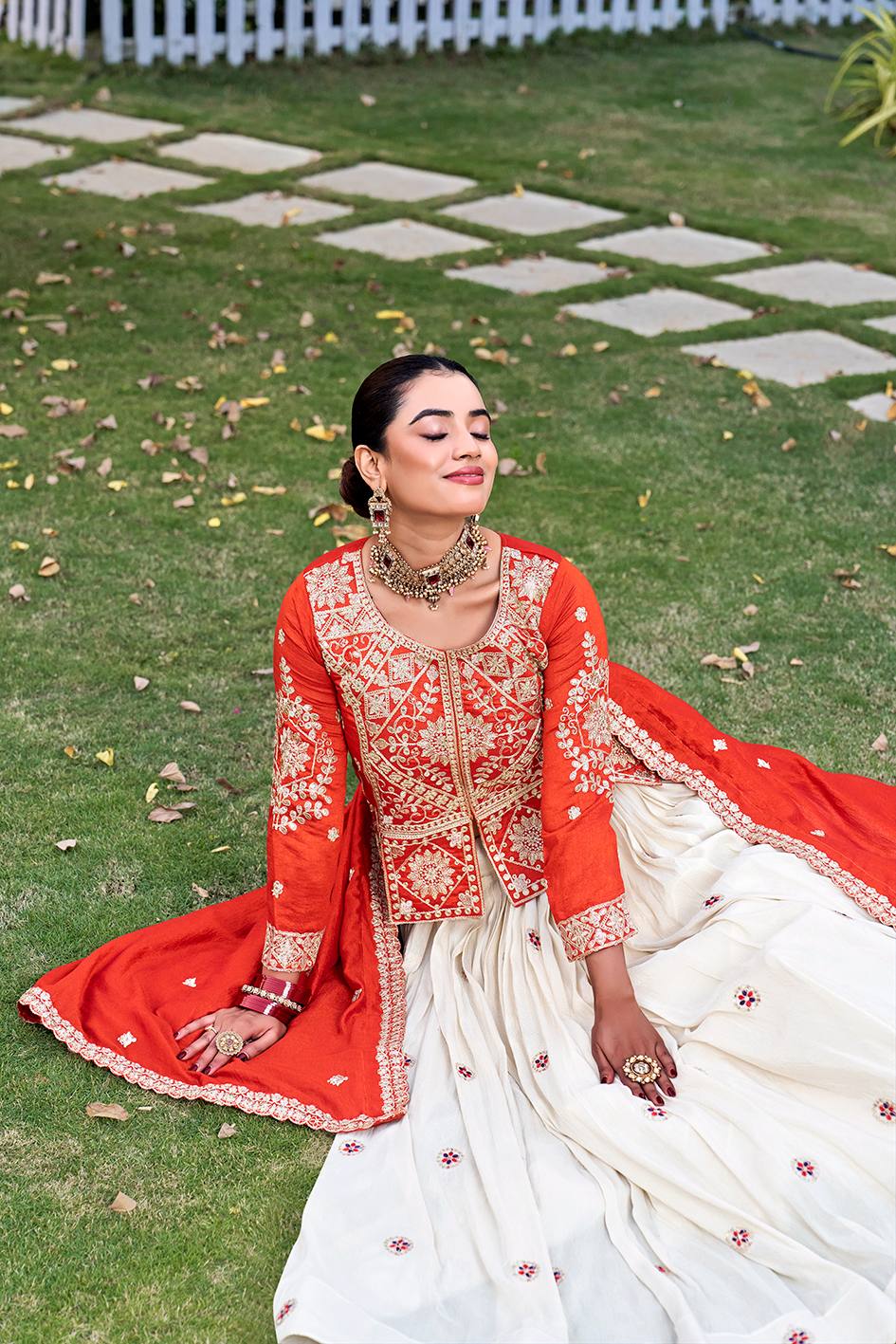Festival Vichitra Lehenga Choli Set