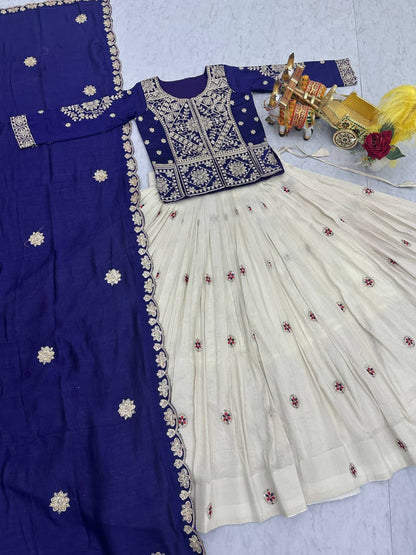 Festival Vichitra Lehenga Choli Set