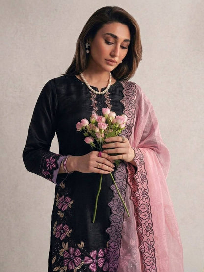Roman Silk Embroidered Farshi Set