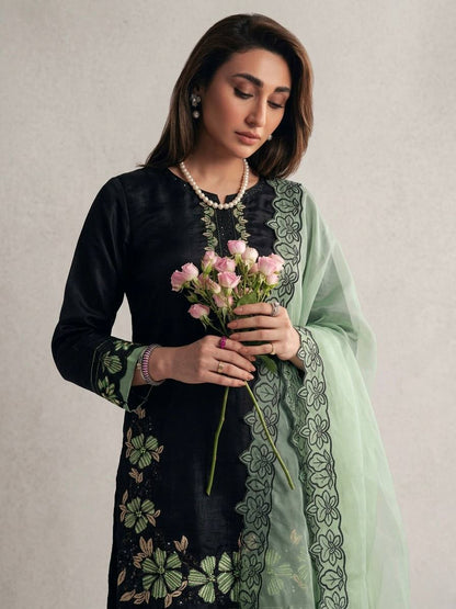 Roman Silk Embroidered Farshi Set