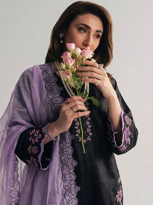 Roman Silk Embroidered Farshi Set