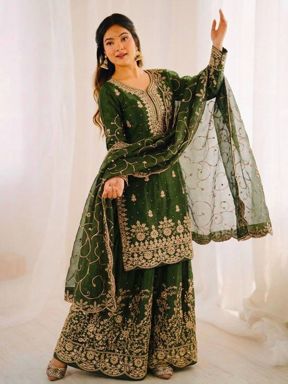 GMY Silk Family Plazzo Set