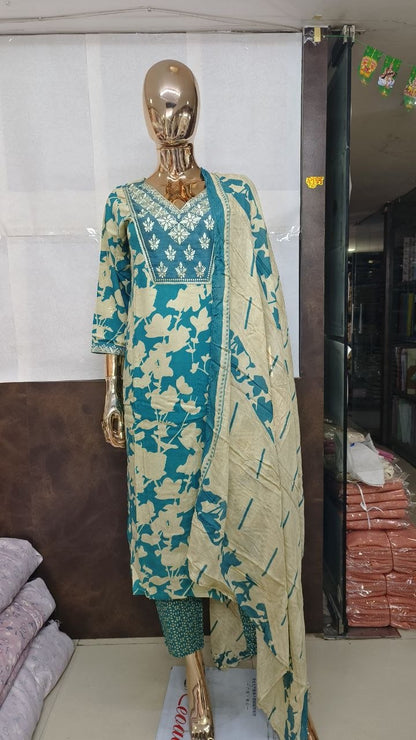 Premium Embroidered Suit Set