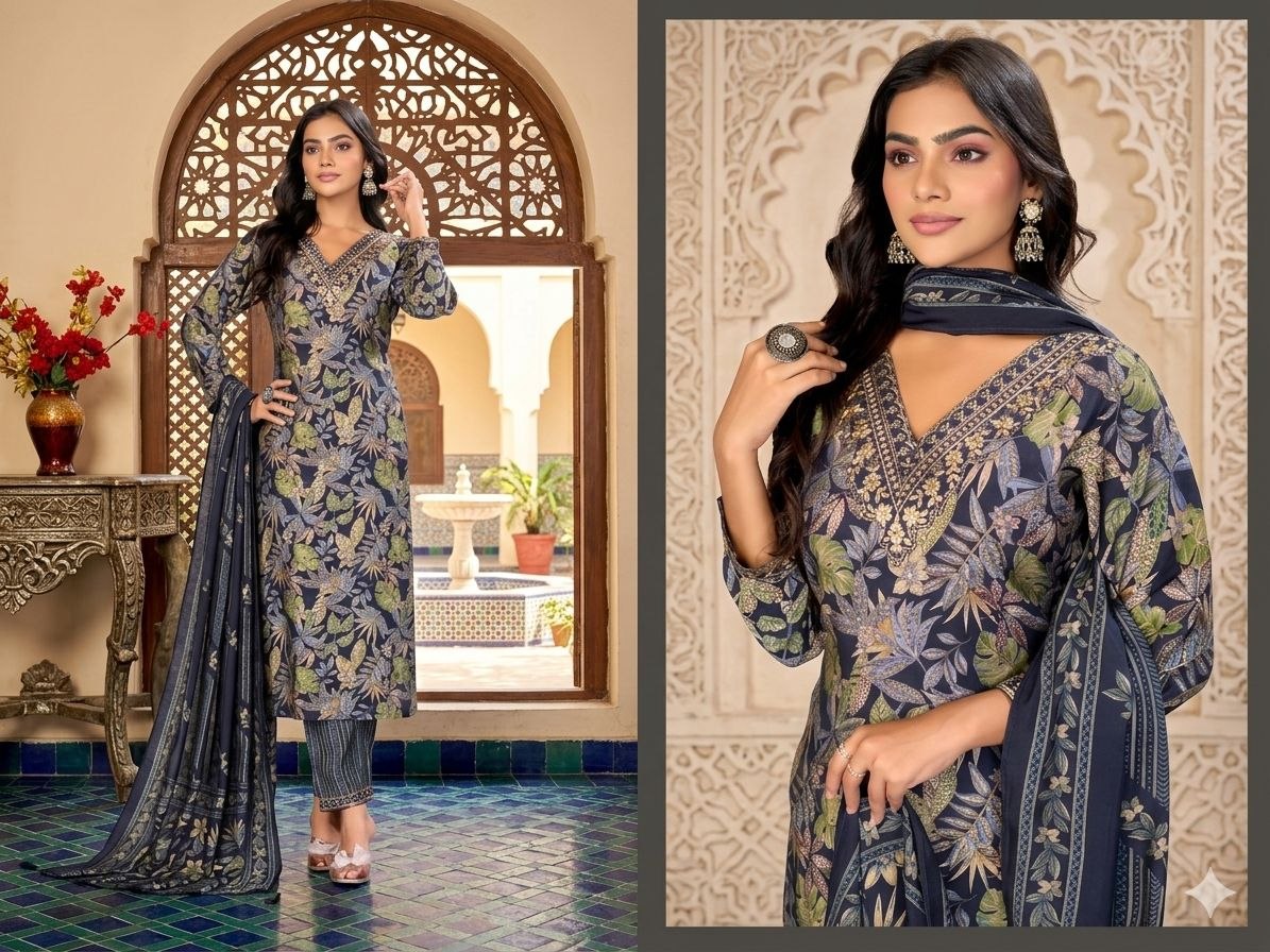 Premium Embroidered Suit Set