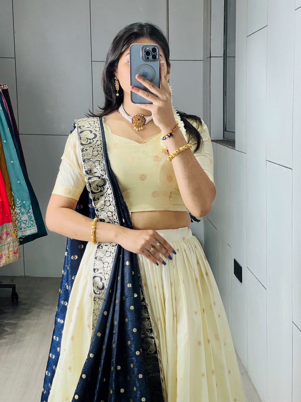 Paithani Silk Lehenga Choli Set