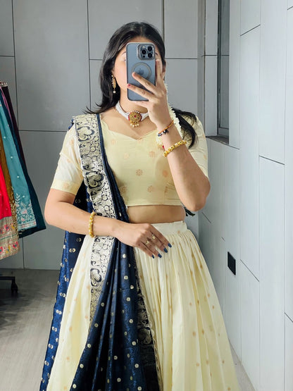 Paithani Silk Lehenga Choli Set
