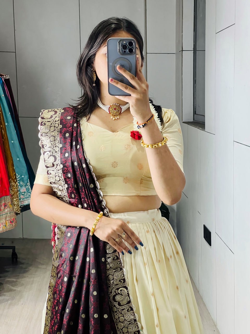 Paithani Silk Lehenga Choli Set
