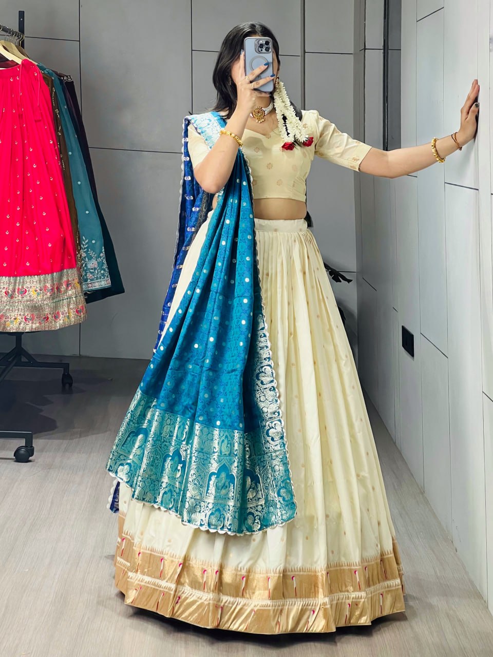 Paithani Silk Lehenga Choli Set