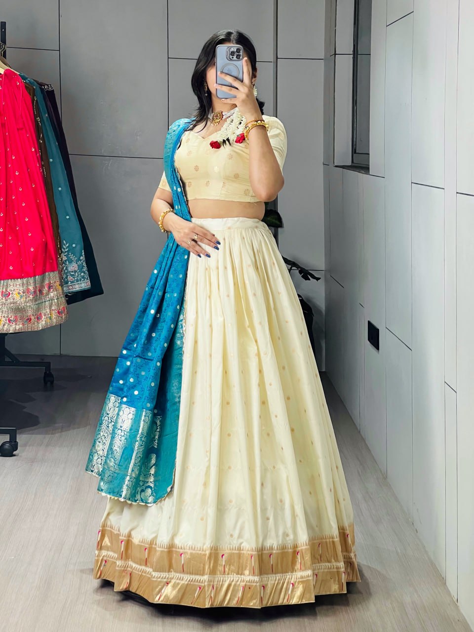 Paithani Silk Lehenga Choli Set