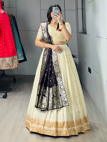 Paithani Silk Lehenga Choli Set