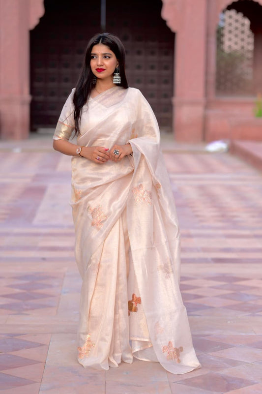 Taspa Organza Silk Swarovski Saree