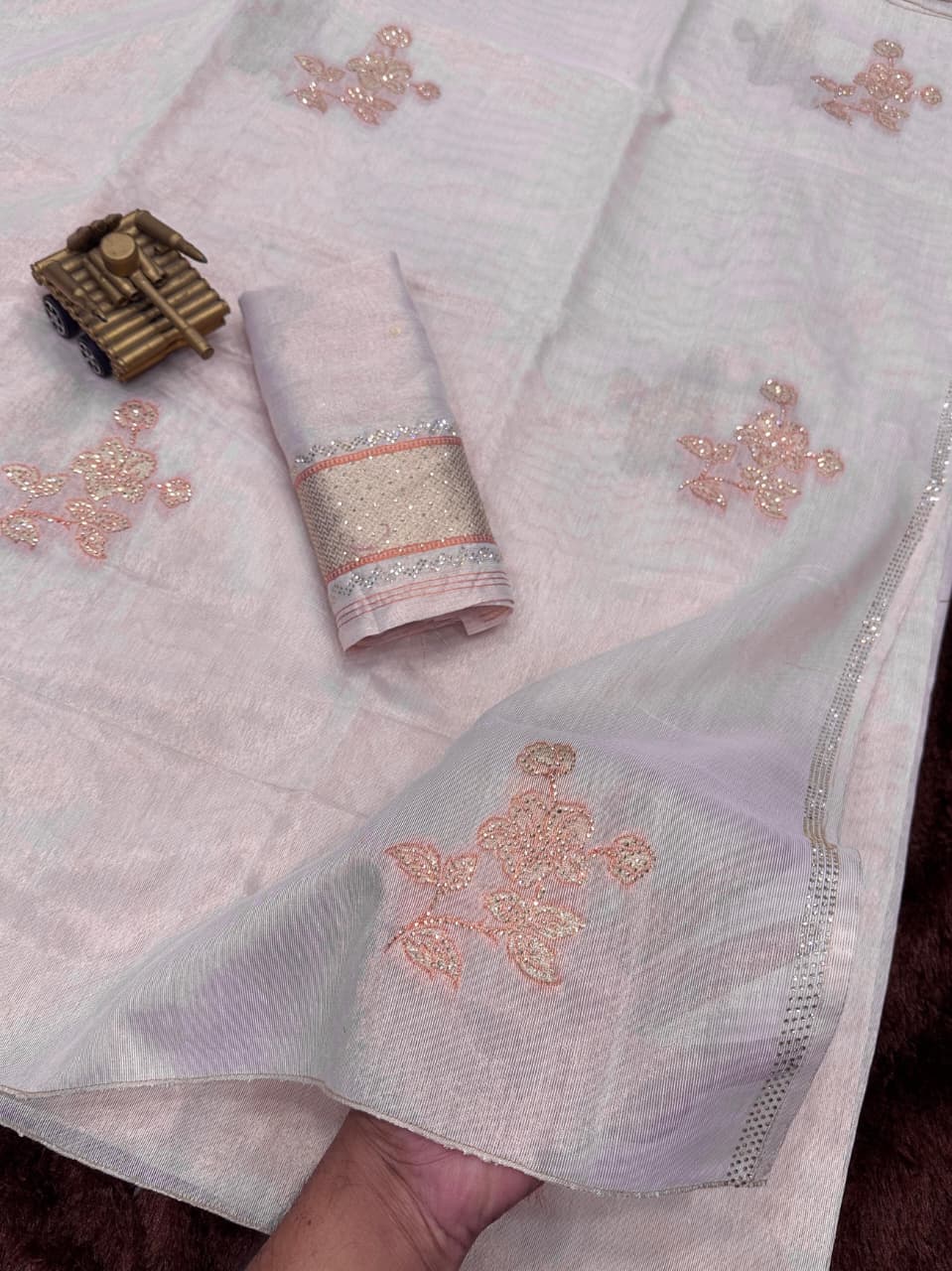 Taspa Organza Silk Swarovski Saree