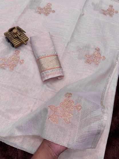 Taspa Organza Silk Swarovski Saree