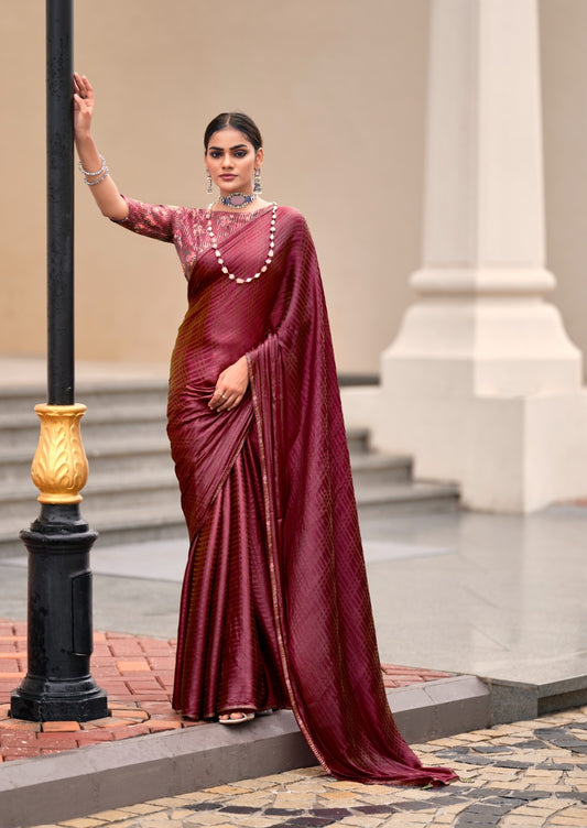 Swarovski Embroidered Saree Blouse