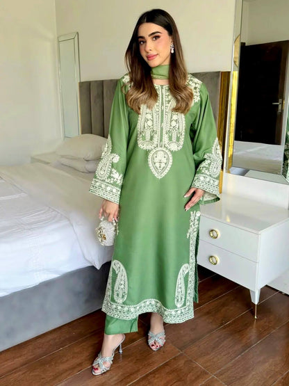 Organza Embroidered Plazzo Set