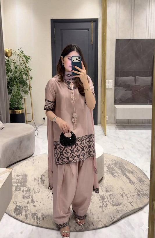 Crepe Silk Farshi Salwar Set