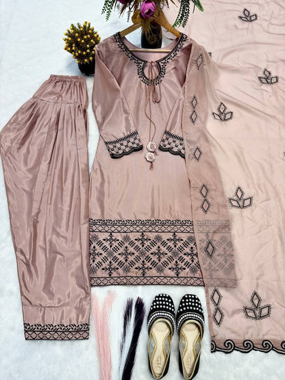 Crepe Silk Farshi Salwar Set