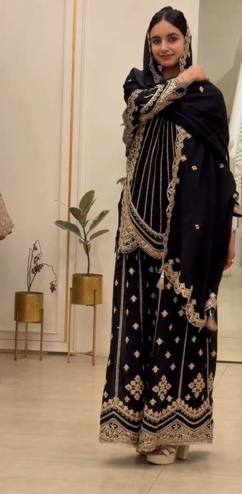 Fox Georgette Embroidered Set