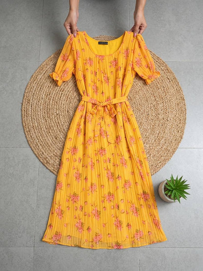 Floral Chiffon Summer Dress