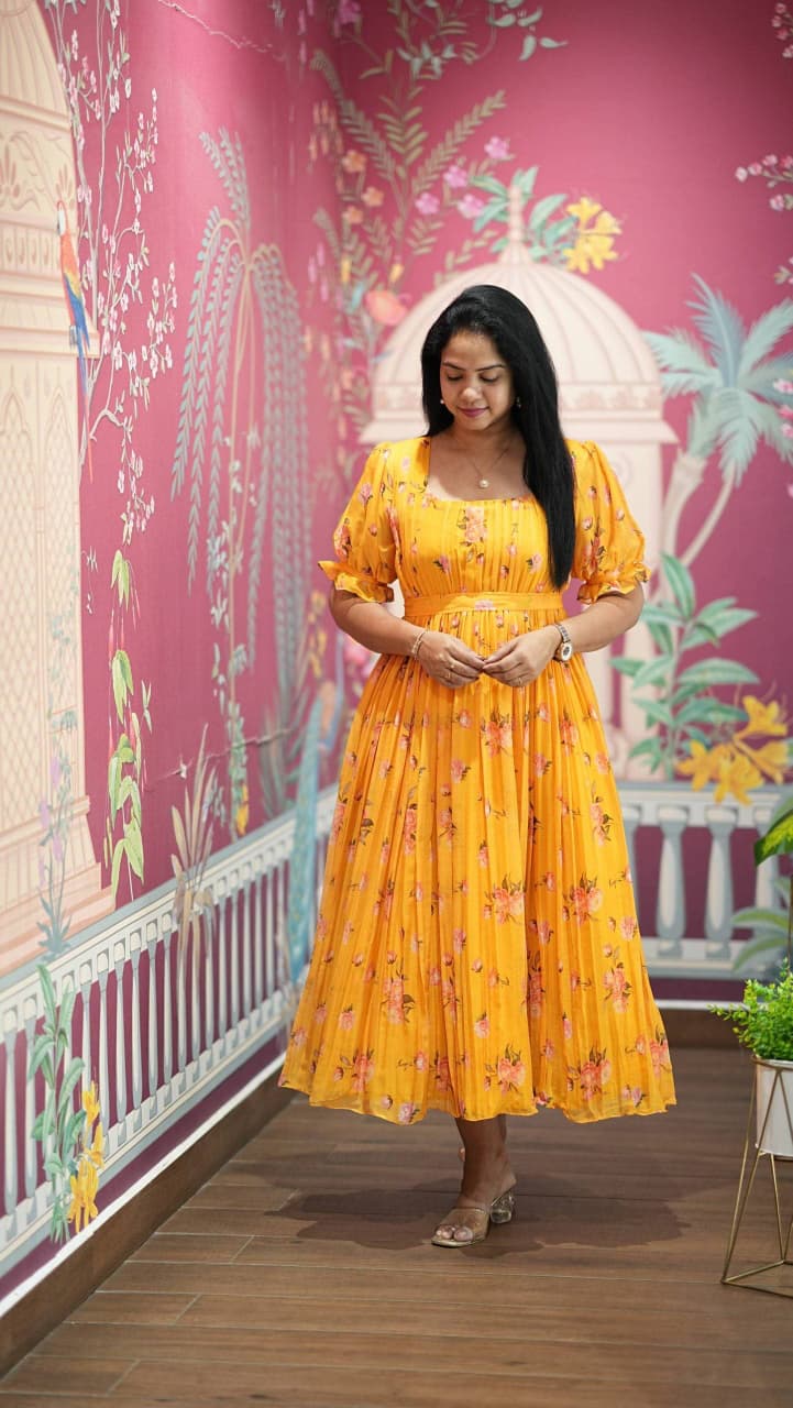 Floral Chiffon Summer Dress