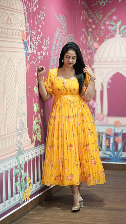 Floral Chiffon Summer Dress