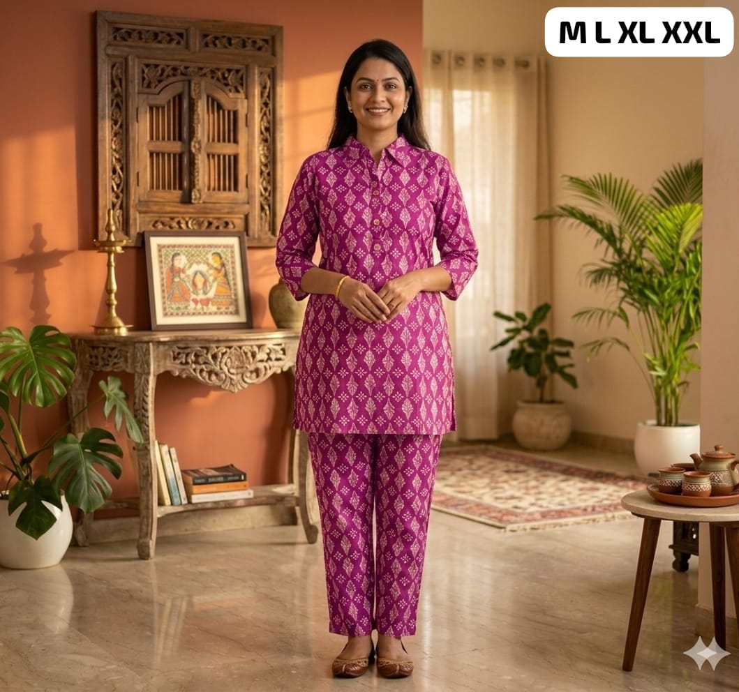 Pure Cotton Co-Ord Set