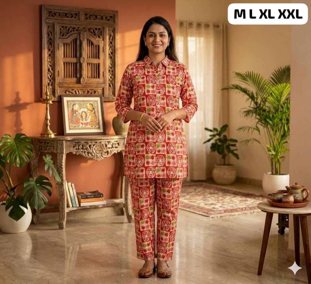 Pure Cotton Co-Ord Set
