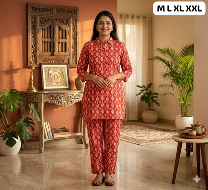 Pure Cotton Co-Ord Set