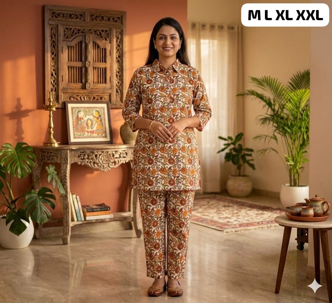 Pure Cotton Co-Ord Set