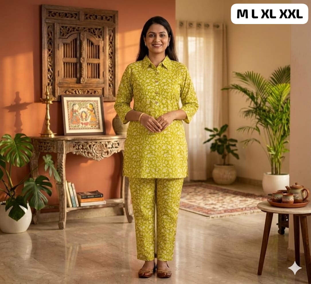Pure Cotton Co-Ord Set
