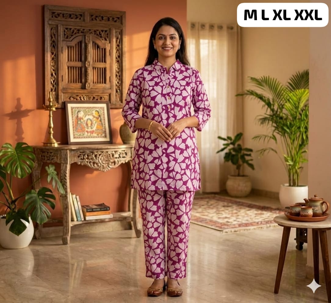 Pure Cotton Co-Ord Set