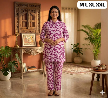 Pure Cotton Co-Ord Set
