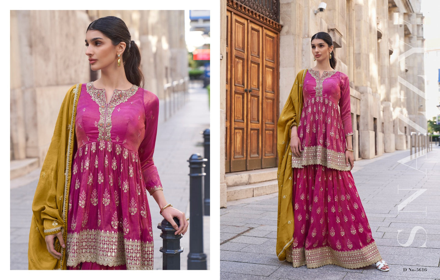 Simmer Embroidered Suit Set