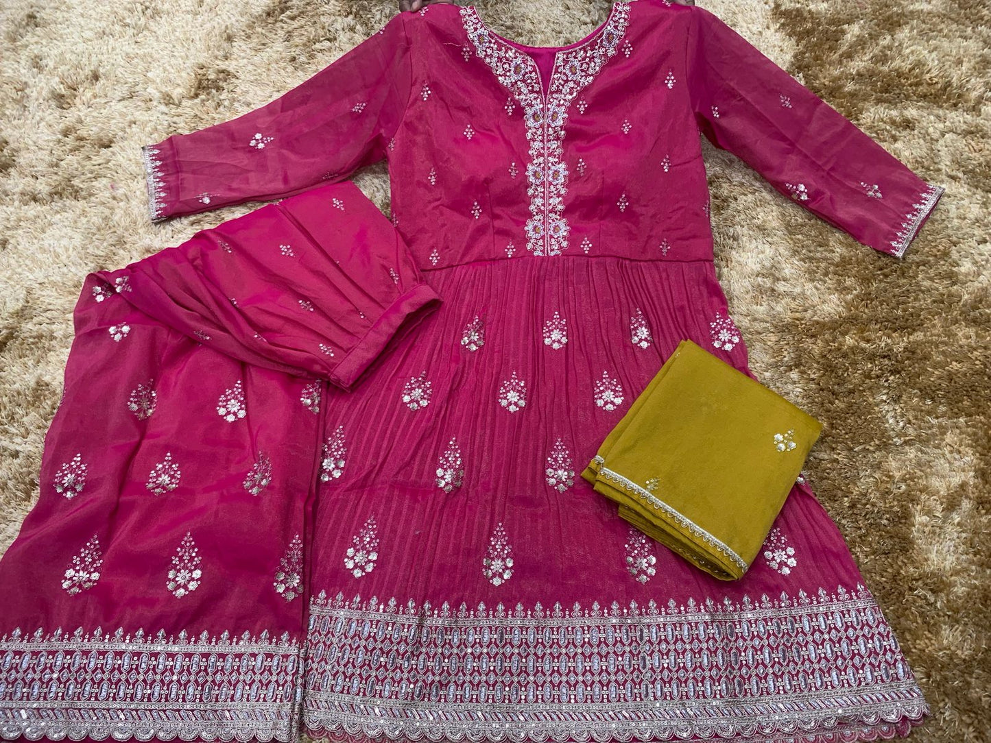 Simmer Embroidered Suit Set