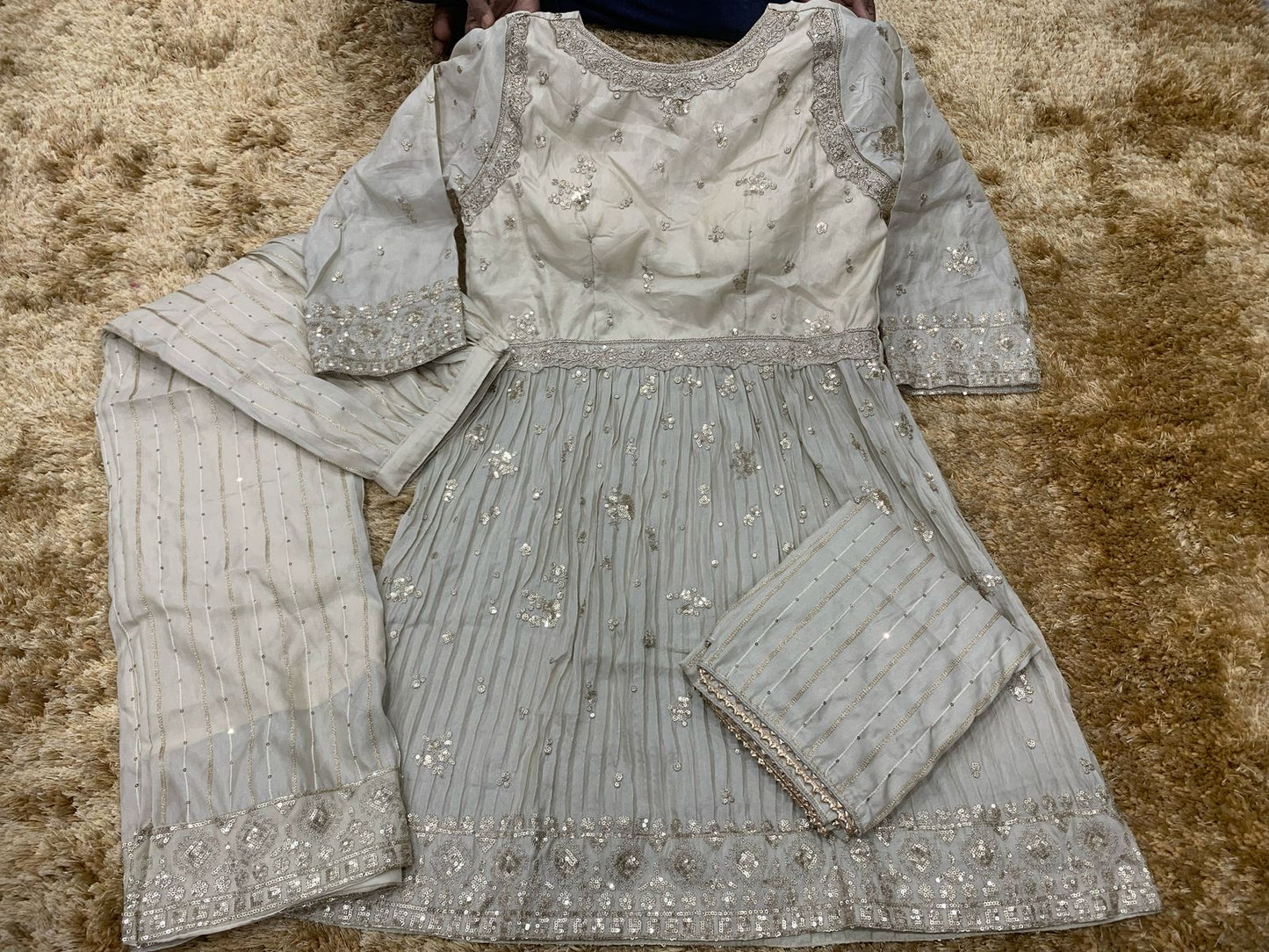 Simmer Embroidered Suit Set
