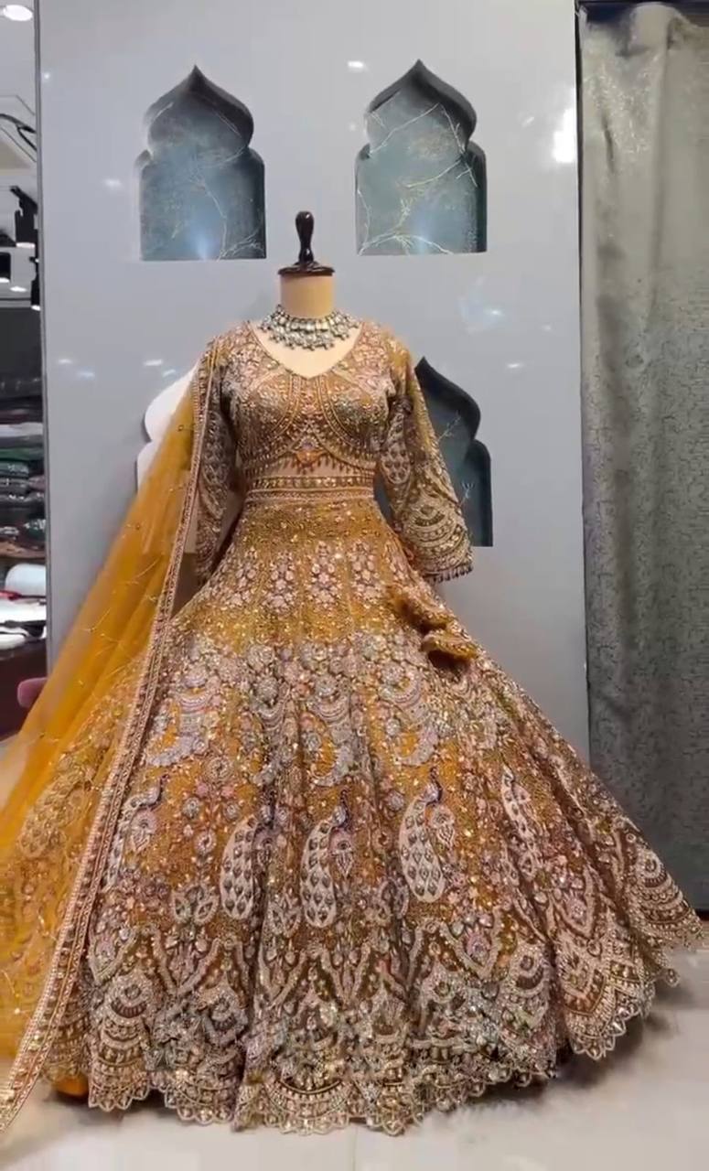 Butterfly Net Sequins Lehenga