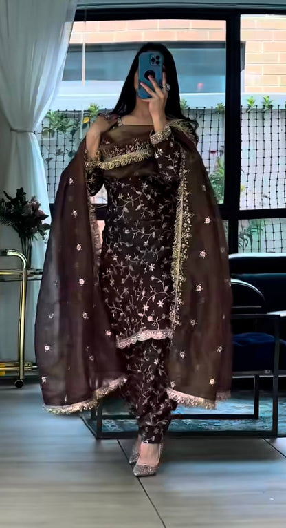Frendy Silk Farshi Salwar Set