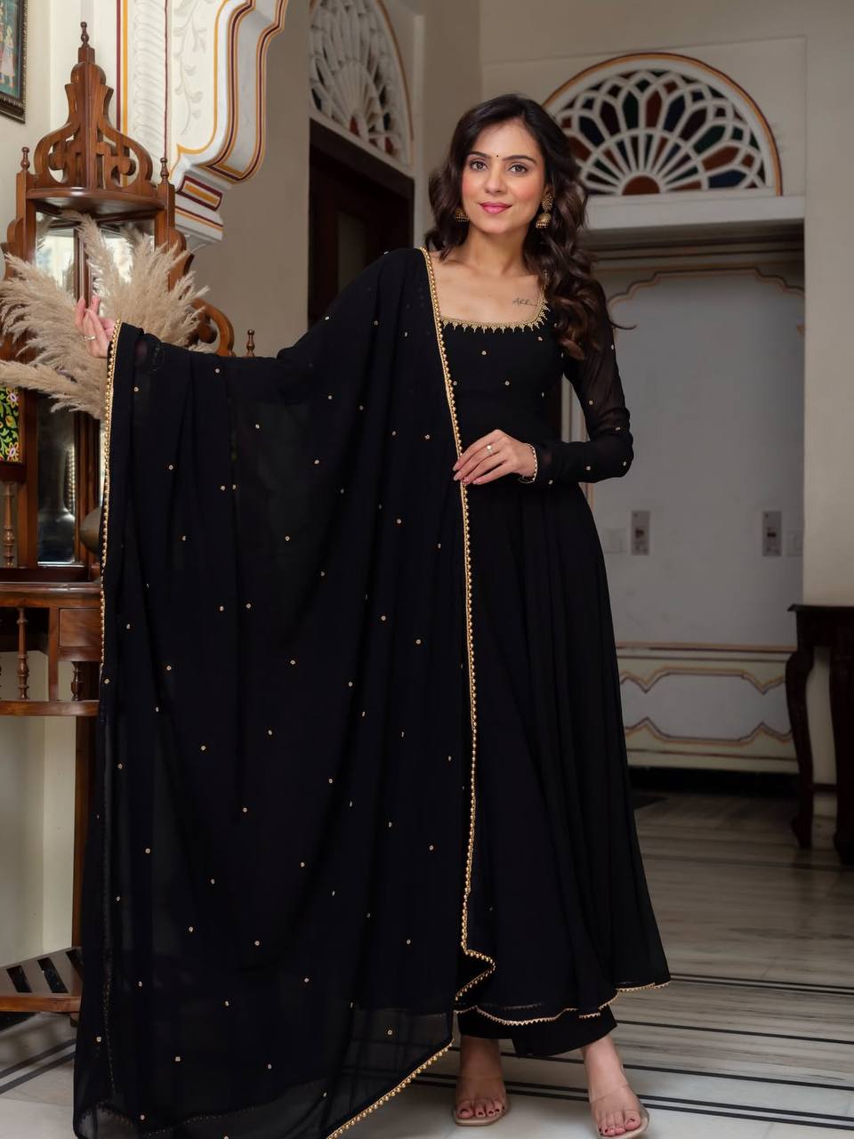 Blooming Zari Embroidered Suit Set