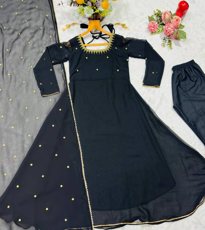 Blooming Zari Embroidered Suit Set