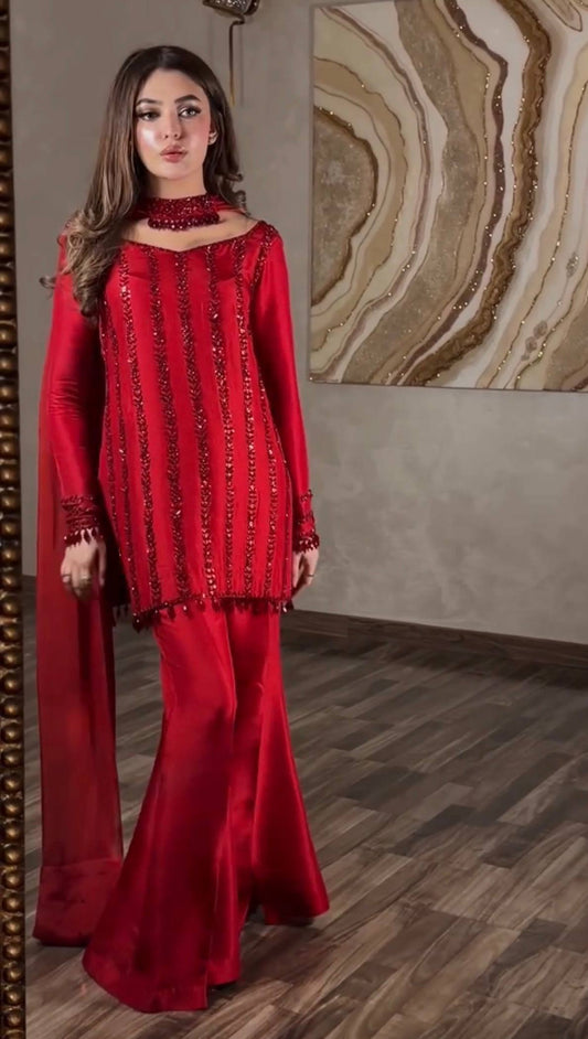 Rangoli Silk Embroidered Suit Set