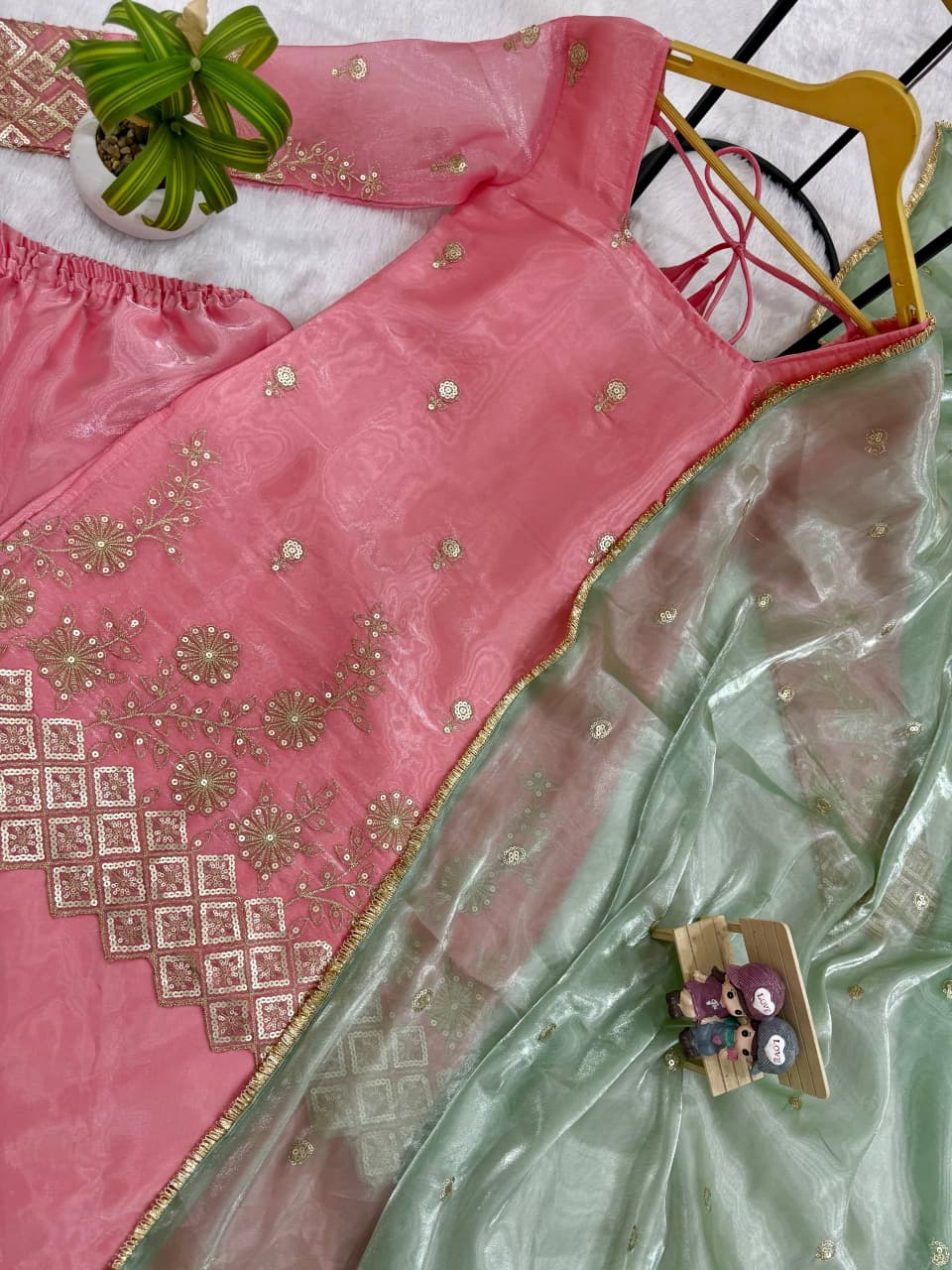 Jimi Satin Designer Suit Set