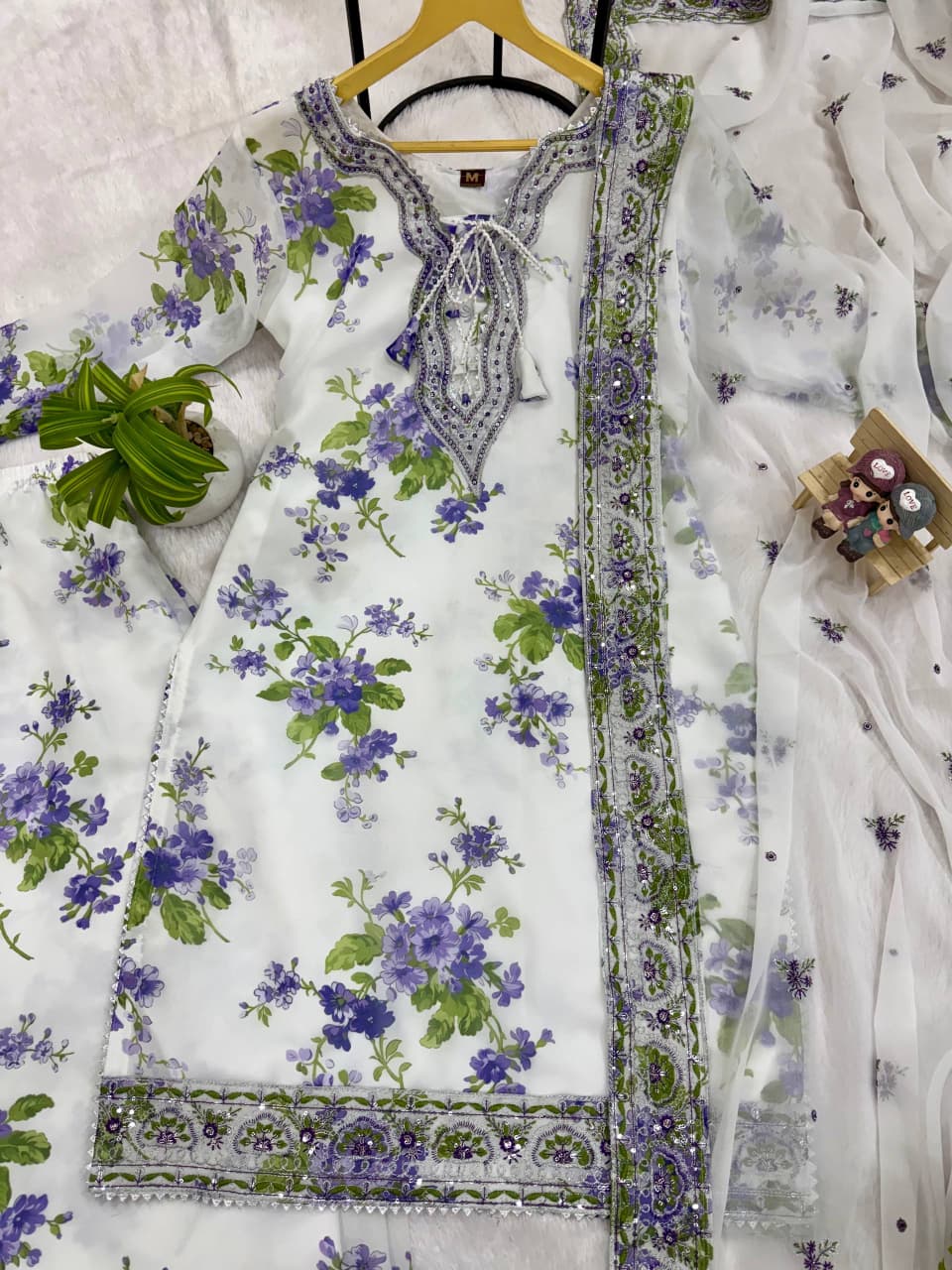 Printed Faux Georgette Suit Set