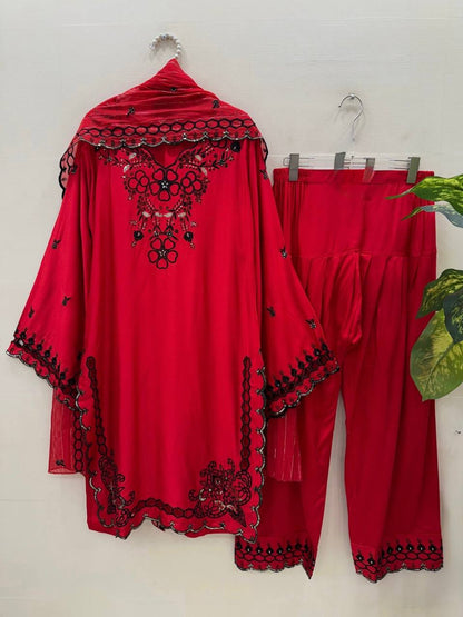 Mul Chanderi Farshi Suit Set